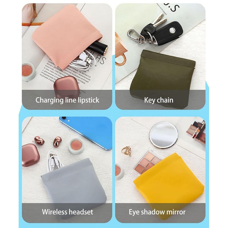 woobles Makeup Bag Cosmetic Travel Bag Makeup Organizer Small Cosmetic Pouch Portable Brush Case with Magnetic Self Closing Originality Toiletry Pouch for Women Girls Waterproof & Lightweight - Image 3